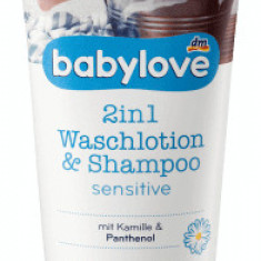 Babylove 2in1 gel de duş şi şampon, 200 ml