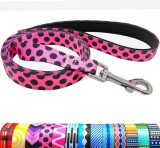 Lesa pentru caine MayPaw, nailon, roz/negru, 180 cm