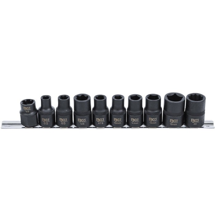 Set de 10 tubulare speciale cu 3,5,6 si 10 laturi