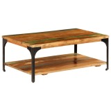 Cumpara ieftin Masuta de cafea cu raft, 100 x 60 x 35 cm, lemn masiv reciclat