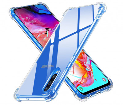 Husa din silicon Ivoler pentru Samsung Galaxy A70, transparenta - RESIGILAT foto