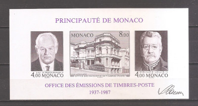 Monaco 1987-50 de ani de Emitere de Timbre in Monaco (NDT),MNH (VEZI DESCRIEREA) foto