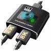 Adaptor HDMI 2.1, 8K@60Hz, 4K@120Hz, 2x USB, Aluminiu, Negru