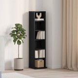VidaXL Dulap CD-uri Stejar negru 21x20x88 cm Lemn prelucrat