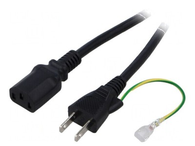 Cablu 3x0,75mm2 AS/NZS 3112 IEC C5 mamă PVC 1,8m foto