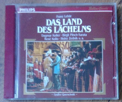 CD Franz Leh&amp;aacute;r - Das Land Des L&amp;auml;chelns [voci : Sarata,Koller,Zednik,Kollo] foto