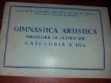 GIMNASTICA ARTISTICA PROGRAMUL DE CLASIFICARE CATEGORIA A III-A