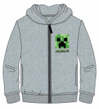 Hanorac fermoar Minecraft ORIGINAL Creeper LOGO- 5-12 ani + Bratara CADOU !, YL, YM, YS, YXS