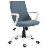 HOMCOM Scaun de Birou Ergonomic cu &Icirc;nălțime Reglabilă, Scaun de Birou cu Balansoar și Țesătură din Plasă Respirabilă, 59x61x92.5-102.5 cm, Gri