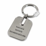 Cumpara ieftin Breloc metalic motivational cu mesaj gravat Succesul nu este final. Esecul nu este fatal. Ceea ce conteaza este curajul de a continua. , argintiu, cu