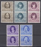 ROMANIA 1955 LP 392 SCRIITORI ROMANI PERECHE SERII STARE MNH