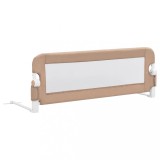 Cumpara ieftin Balustrada protectie pat copii, gri taupe, 120x42 cm, poliester