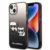 Husa iPhone 15 Plus / iPhone 14 Plus - Karl Lagerfeld Hardcase (KLHCP14MTGKCK) - Gradient Ikonik Karl&amp;Choupette