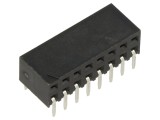 Soclu Șiruri Pini Mamă 2,54mm 16 PIN THT pentru PCB