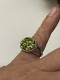 Superb inel argint vintage cu peridot