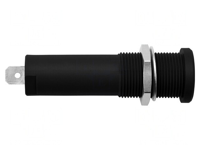 Soclu Banană 4mm Negru 16A 6000V pentru Panou