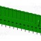 Regletă de conexiuni deconectabilă soclu mamă 12 pini 10A 300V AMPHENOL ANYTEK verde pentru PCB