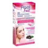 Set Benzi Epilare Facială, Peel Fruit, Normal, 20 Bucăți, Fructe de Pădure, Servetele Argan 4 Bucăți