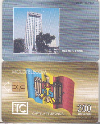 bnk card Cartela telefonica de colectie - Moldova Moldetelcom 200 imp 04/99 foto