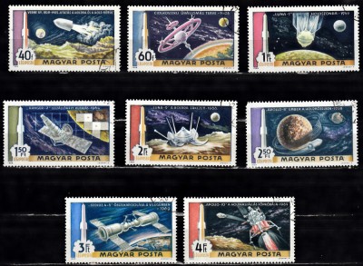 A12 S1 6 - Timbre foarte vechi - Ungaria - statii spatiale foto