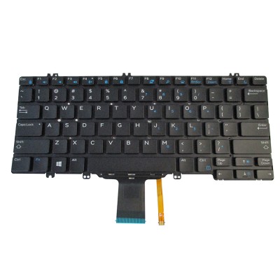 Tastatura laptop noua DELL Latitude 13 7380 E7380 Black Backlit US DP/N 0NPN8 foto