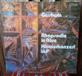 Disc vinil GERSHWIN Rhapsody in Blue - Concerto in F (1977) unique LP Eterna Kurt Masur EX++/ NM-