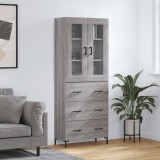 vidaXL Dulap &icirc;nalt, gri sonoma, 69,5x34x180 cm, lemn compozit