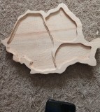 Lemn masiv sculptat Romania tavă 12x15