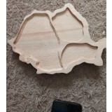 Lemn masiv sculptat Romania tavă 12x15