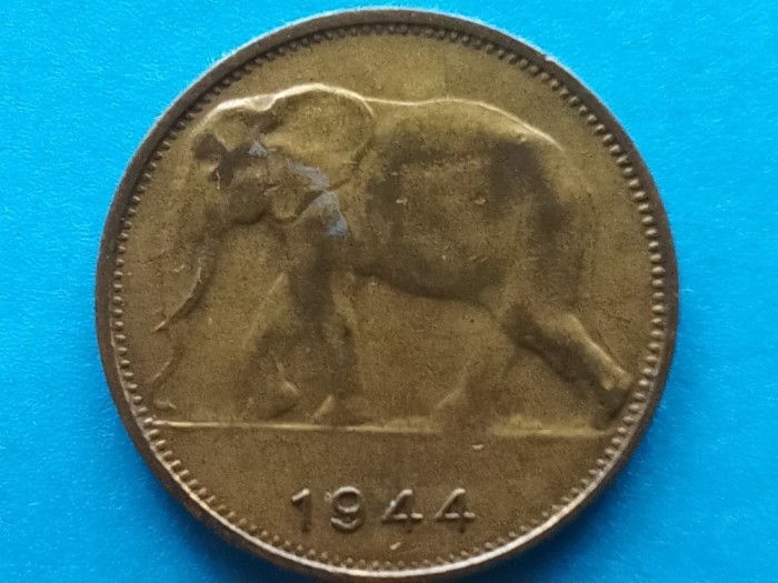 CONGO BELGIAN-1 FRANC 1944