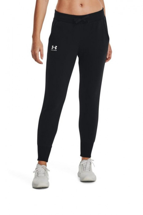 Pantaloni sport femei Under Armour Rival Fleece Negru