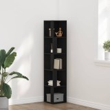 Cumpara ieftin Dulap de colț Stejar negru 33x33x164,5 cm Lemn prelucrat
