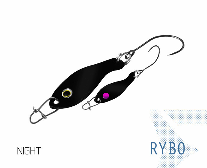 Lingurita oscilanta Delphin RYBO 8/0,5g Night