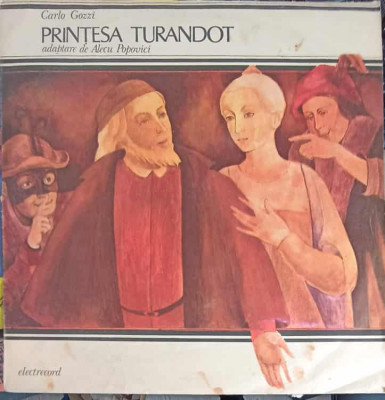 Disc vinil, LP. PRINTESA TURANDOT-CARLO GOZZI foto