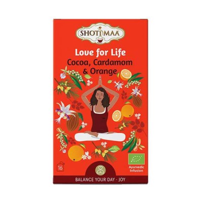 Ceai Balance Your Day Love For Life Cacao Cardamom si Portocala Eco 16 doze Shotimaa foto