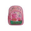 Ghiozdan Gradinita Fete Peppa Pig si George, Roz, 33x26x10 cm, PVC, Fermoar, Neechipat