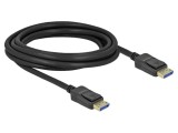 Cablu DisplayPort 2.0 DELOCK, 3m, 54Gbps, triplu ecranat