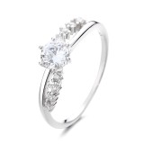 Cumpara ieftin Inel argint 925, JW1338, model elegant cu piatra, placat cu rodiu