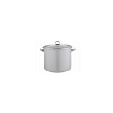 Oala din inox emailat lucios, cu capac, gri, 14l-28cm, Florina