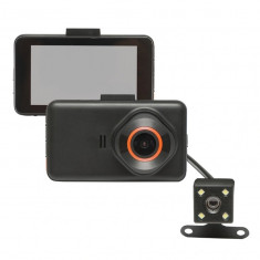 Camera video OMC auto duala fata/spate FHD cu display 3 inch