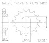 Pinion fata 11 dinti pas lant 415 - Husqvarna TC (17-18) - KTM Mini Adventure (00-07) - SX (06-18) - SX Pro (02-05) 2T 50cc