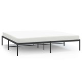 Cumpara ieftin Cadru pat metalic, negru, 200x200 cm