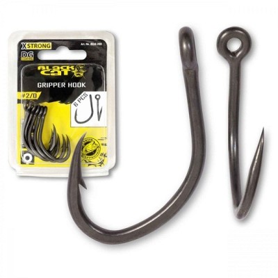 Carlig Black Cat No.2/0 Gripper Hook DG Coating foto