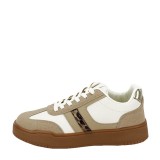 Cumpara ieftin Sneakers bej alb cu talpa groasa 8921 M2