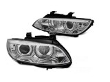 Set faruri tuning BMW Seria 3 (E92/93) COUPE/CABRIO, 09.2006-03.2010, Taiwan, partea stanga+dreapta, bi-xenon; cu lumina parcare fibra optica;tip bec
