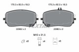 Set placute frana TEXTAR 2296201