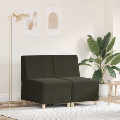 vidaXL Fotoliu 2 pcs Verde 55 x 74 x 82 cm Piele ecologică de suede