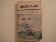 Poezii - Lucian Blaga Editura Cartea Romaneasca 1982 foto