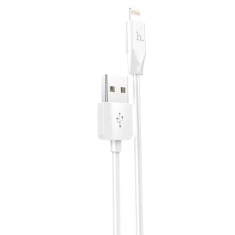 Cablu de date Hoco Lightning, pentru iPhone 14 13 12 11 Pro Max, X1 Rapid, 2 Metri, 2.1A - Alb
