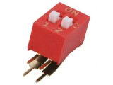 Dip Switch 2 Pozitii 0.1A 50VDC THT